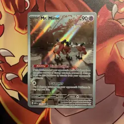 Mr. Mime 179/165 Pokemon English 151 Illustration Rare Full Art Holo NM - Image 1