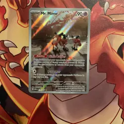 Mr. Mime 179/165 Pokemon English 151 Illustration Rare Full Art Holo NM - Image 2