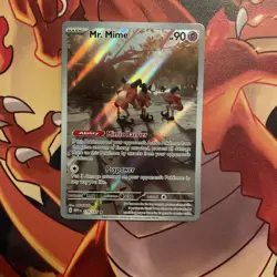 Mr. Mime 179/165 Pokemon English 151 Illustration Rare Full Art Holo NM - Image 3