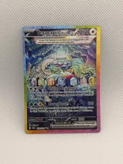 Pokemon TCG Terapagos ex Double Rare Holo SV07 170/142 English Basic 230HP - Image 2