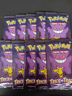 10x Pokemon Booster Pack Trick or Trade Promo 2022 (Sword and Shield) - Image 1