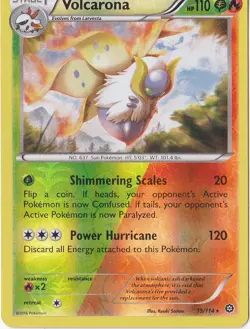 VOLCARONA 15/114 REVERSE HOLO POKEMON XY STEAM SIEGE NM - Image 1