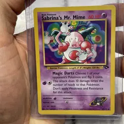 Sabrina's Mr. Mime 59/132 Gym Challenge Uncommon Pokemon Card LP/NM Vintage WOTC - Image 1