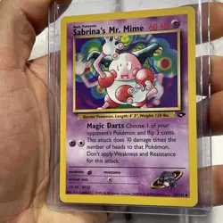 Sabrina's Mr. Mime 59/132 Gym Challenge Uncommon Pokemon Card LP/NM Vintage WOTC - Image 2