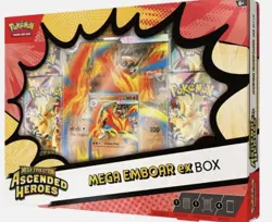 Pokemon TCG Mega Evolution Ascended Heroes Mega Emboar ex Box (New&sealed✅) - Image 1