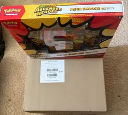Pokemon TCG Mega Evolution Ascended Heroes Mega Emboar EX Box - NEW , box ripped - Image 5