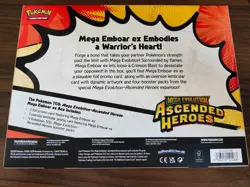 Pokemon TCG: Mega Evolution Ascended Heroes Mega Emboar EX box Sealed - Image 2