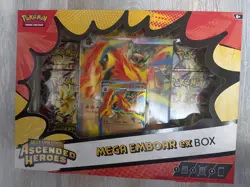 Pokemon TCG Mega Evolution Ascended Heroes Mega Emboar EX Box - NEW - Image 2