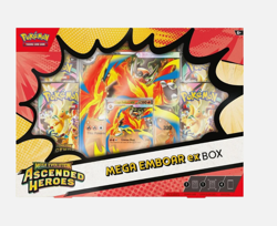 Pokemon TCG - Mega Evolution Ascended Heroes Mega Emboar EX Box - PRE-SALE - Image 1