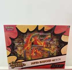 Pokemon TCG: Mega Evolution Ascended Heroes - Mega Emboar ex Box NEW - Image 1
