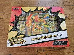 Pokemon TCG: Mega Evolution Ascended Heroes - Mega Emboar ex Box NEW - Image 1