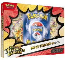 Pokemon TCG: Mega Evolution Ascended Heroes - Mega Emboar ex Box NEW - Image 2