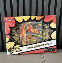 Pokemon TCG Mega Evolution Ascended Heroes Mega Emboar ex Box NEW & Sealed UK - Image 2