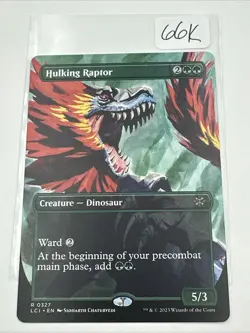 Hulking Raptor (Borderless) The Lost Caverns of Ixalan Regular - Image 2