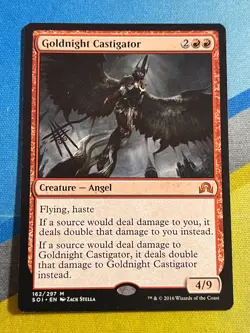 Magic the Gathering MTG Shadows Over Innistrad GOLDNIGHT CASTIGATOR - Image 1