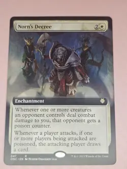 Norn's Decree (Extended Art) Commander: Phyrexia: All Will Be One Regular - Image 1
