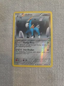 Cobalion Reverse Foil Pokemon Black & White Noble Victories #84 - Image 1