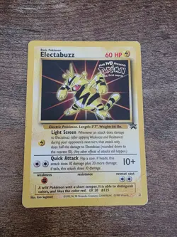 Electabuzz - #2 WOTC Black Star Promo - Pokemon TCG - 1999 Heavily Played HP Vtg - Image 1
