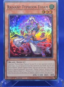 Yu-Gi-Oh! Radiant Typhoon Eldam DOOD-EN013 Doom of Dimensions 1st Ed SUPER RARE - Image 1