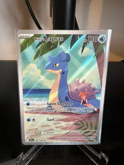 Pokemon TCG Misty's Lapras 194/182 IR Destined Rivals Illustration NM - Image 1