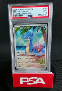 Pokemon TCG Misty's Lapras Destined Rivals 194/182 PSA 9 - Image 1