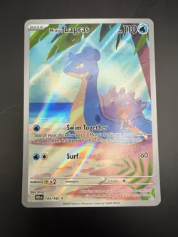 Pokemon TCG Destined Rivals Misty's Lapras Illustration Rare Card 194/182 NM - Image 1
