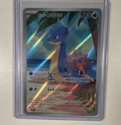 Pokemon TCG Misty's Lapras 194/182 Destined Rivals Illustration Rare Holo HP 110 - Image 1