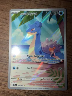 Pokemon TCG Destined Rivals Misty's Lapras Card 194/182 Full Art Near Mint - Image 1