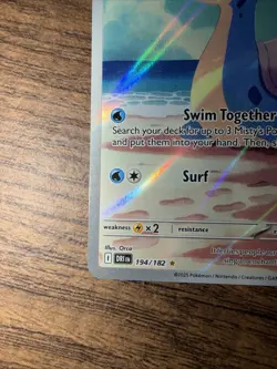 Pokemon TCG Destined Rivals Misty's Lapras Card 194/182 Full Art Near Mint - Image 5
