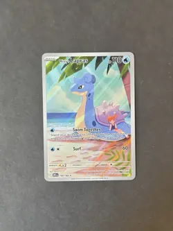 Pokemon TCG Destined Rivals Misty's Lapras Full Art Holo Card 194/182 - Image 2
