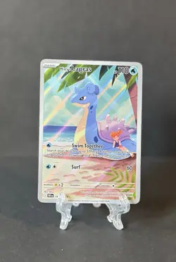 Pokemon TCG Destined Rivals Misty's Lapras Full Art Holo Card 194/182 - Image 4
