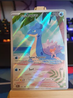 Pokemon TCG Destined Rivals Misty's Lapras Card 194/182 Full Art Near Mint - Image 1