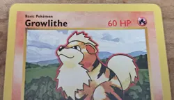 Pokemon Growlithe Uncommon Shadowless Base Set 28/102 Card - Image 2