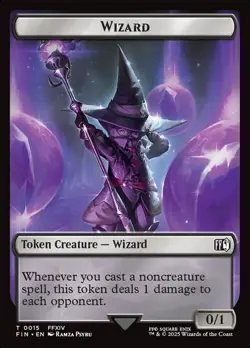 Wizard Token | #15 | TFIN | MTG | Regular | Mint - Image 1