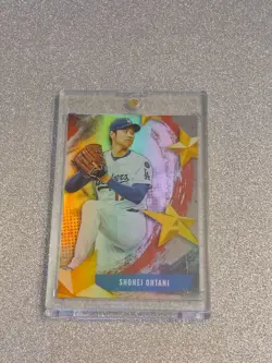 SHOHEI OHTANI RARE REFRACTOR TOPPS INVESTMENT CARD ROOKIE OF THE YEAR ROY MVP - Image 1
