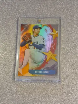 SHOHEI OHTANI RARE REFRACTOR TOPPS INVESTMENT CARD ROOKIE OF THE YEAR ROY MVP - Image 3