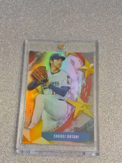 SHOHEI OHTANI RARE REFRACTOR TOPPS INVESTMENT CARD ROOKIE OF THE YEAR ROY MVP - Image 4