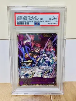 One Piece Card Game Eustass Kid Championship 2023 Promo ST10-013 PSA 10 - Image 1