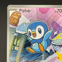 Pokemon First Partner Illustration Rare Piplup (MEP 042) 30th Anniversary-NM - Image 3