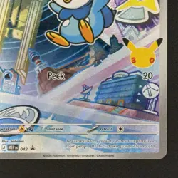 Pokemon First Partner Illustration Rare Piplup (MEP 042) 30th Anniversary-NM - Image 5
