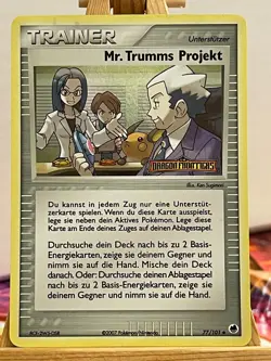 Mr. Trumms Projekt 77/101 EX Dragon Frontiers Stamp Holo Deutsch Exc Pokemon - Image 1