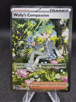 Wally's Compassion 186/132 Pokemon Mega Evolution - NM - Image 1