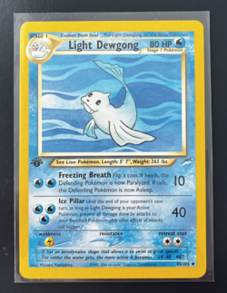 Pokemon Light Dewgong 45/105 1st Edition Neo Destiny - LP - Image 1