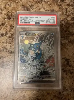 2024 POKEMON SVP PROMO SPECIAL ILLUSTRATION COLLECTION #131 KINGDRA EX PSA 10 - Image 1