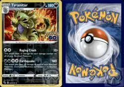 Tyranitar 043/078 Holo R Pokemon GO Pokemon Reverse Holo NM/M - Image 2