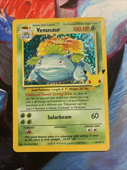 Venusaur 15/102 Classic Collection Celebrations: Classic Collection Pokemon NM - Image 1