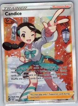 Candice (Full Art) 189/195 SWSH12: Silver Tempest - Pokemon Card - NM - Image 1