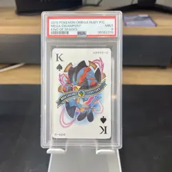 Pokemon Omega Ruby Playing Cards Mega Swampert PSA 9 - Image 1
