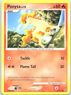 Ponyta 94/130 Non Holo Diamond and Pearl - Pokemon Card - LP - Image 1