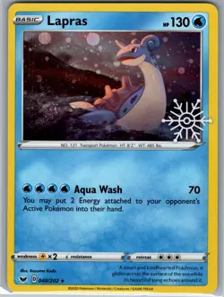 Lapras - (Holiday Calendar) 048/202 Pokemon Card - NM - Image 1